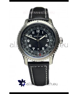 Breitling Navitimer Aviator 8 B35 Unitime Automatic 45 Black Dial 1:1 Mirror Swiss Replica Watch 
