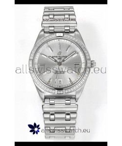 Breitling Chronomat 36MM Stainless Steel Casing 1:1 Mirror Replica Watch Steel Dial