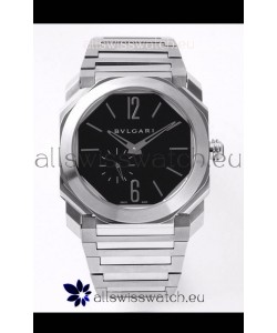 Bvlgari Octo Finissmo Edition 1:1 Mirror Replica 904L Stainless Steel Casing Black Dial
