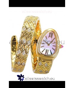 Bvlgari Serpenti Edition Yellow Gold Casing MOP Dial Watch in 1:1 Mirror Quality