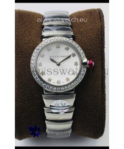 Bvlgari LVCEA Edition Watch in Stainless Steel White Dial - 1:1 Mirror Replica
