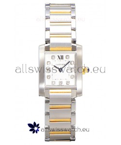 Cartier Tank Francaise Yellow Gold Two Tone Swiss Quartz Replica Watch 25.70MM