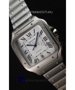 Cartier Santos De Cartier 1:1 Mirror Replica - 36MM Stainless Steel Watch 