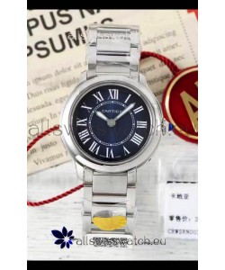 Cartier Ronde Must 29MM Swiss Quartz Blue Dial 1:1 Mirror Swiss Replica Watch 