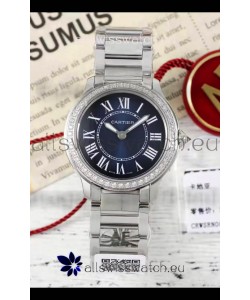 Cartier Ronde Must 29MM Swiss Quartz Blue Dial 1:1 Mirror Swiss Replica Watch 