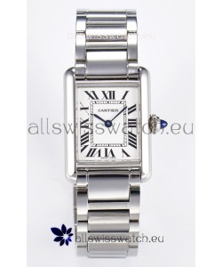Tank Must De Cartier Super Clone Swiss Replica Watch 27MM White Dial
