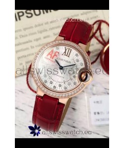 Ballon De Cartier Swiss Automatic 1:1 Mirror Quality 33MM in Rose Gold Plating