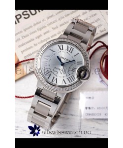 Ballon De Cartier Swiss Automatic Steel Dial Mirror Quality 33MM in Stainless Steel 