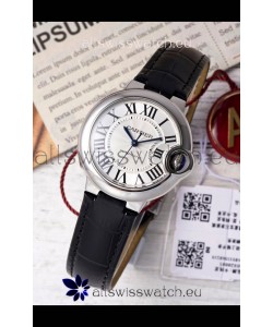 Ballon De Cartier Swiss Automatic White Dial Mirror Quality 33MM in Stainless Steel 