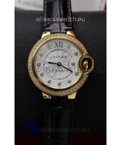 Ballon De Cartier Swiss Automatic 1:1 Mirror Quality 33MM in Yellow Gold Plating