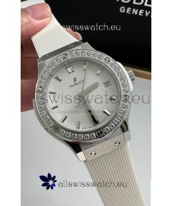 Hublot Classic Fusion Stainless Steel 33MM White Dial Swiss Quartz Movement Watch 1:1 Mirror Quality