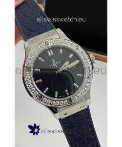 Hublot Classic Fusion Stainless Steel 33MM Blue Dial Swiss Quartz Movement Watch 1:1 Mirror Quality