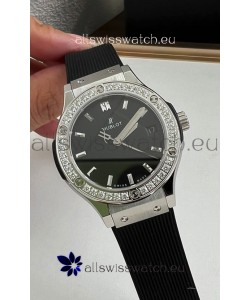 Hublot Classic Fusion Stainless Steel 33MM Black Dial Swiss Quartz Movement Watch 1:1 Mirror Quality