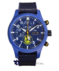 IWC Pilot's Chronograph Blue Angels Ceramic IW389109 1:1 Mirror Replica in Blue Dial