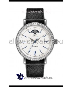 IWC Portofino IW659601 Automatic Moon Phase Steel Casing Watch in White Dial 37MM
