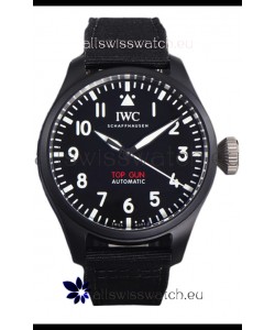 IWC Big Pilot's IW326906 Top Gun Edition 43MM Black Nylon Strap Ceramic Swiss Replica 