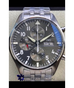 IWC Pilot Chronograph Edition Grey Dial in 904L Steel Casing 1:1 Mirror Replica Watch
