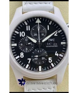 IWC Pilot's Chronograph Top Gun Ceramic IW389105 1:1 Mirror Replica in Black Dial