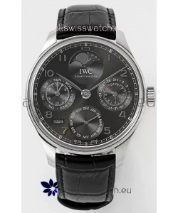 IWC Portuguese Perpetual Calendar 904L Steel Swiss Replica Watch REF. IW503301