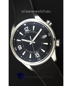 Jaeger-LeCoultre Polaris Black Dial Watch with Nylon Strap 1:1 Mirror Replica