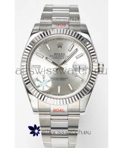 Rolex Datejust Cal.3235 Movement Swiss Watch 1:1 Mirror Replica 904L Steel 41MM - Steel Dial 