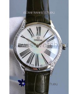 Omega De Ville Tresor Edition Swiss Quartz Watch 36MM Steel Casing White Dial