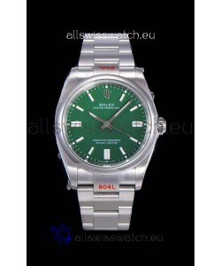 Rolex Oyster Perpetual REF#124300 41MM Cal.3230 Movement Swiss Replica Green Dial 904L Steel 1:1 Mirror Replica Watch