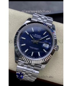 Rolex Datejust Cal.3235 Movement 1:1 Mirror Replica 904L Steel 41MM - Blue Fluted Motif Dial