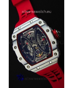 Richard Mille RM53-01 Pablo Mac Donough White Carbon Case Swiss Replica Watch 