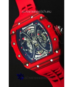 Richard Mille RM53-01 Pablo Mac Donough Red Carbon Case Swiss Replica Watch 