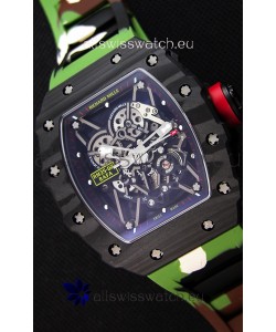 Richard Mille RM35-02 Rafael Nadal Forged Carbon Case with Camouflage Rubber Strap 