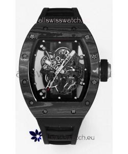 Richard Mille RM055 Black Carbon Casing 1:1 Superclone Genuine Tourbillon Watch 