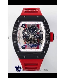 Richard Mille RM055 Black Carbon Casing 1:1 Superclone Genuine Tourbillon Watch 