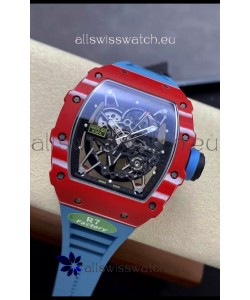 Richard Mille RM35-02 Rafael Nadal Carbon Blue Strap with Genuine Tourbillon Super Clone Watch