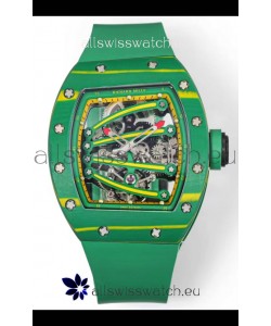 Richard Mille Super Clone RM59-01 Green Carbon NTPT Case Swiss Replica Watch