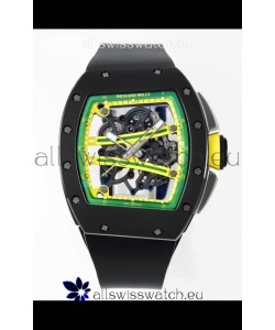 Richard Mille Super Clone RM61-01 Black Ceramic Black Strap Swiss Replica Watch
