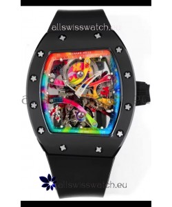 Richard Mille Super Clone RM68-01 Black Ceramic Casing and Strap Tourbillon Swiss Replica