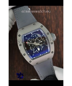 Richard Mille Super Clone RM055 Ceramic/Titanium Grey Casing with Genuine Tourbillon Watch 