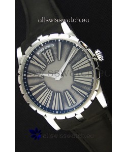 Roger Dubuis Excalibur Steel Case Grey Dial Swiss Replica Watch