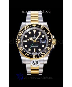 Rolex GMT Masters II 116713 Yellow Gold Swiss Replica 1:1 Mirror Watch 904L Steel 