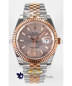 Rolex Super Clone Datejust ETA 3235 Movement 41MM Two Tone Rose Gold Plating and Dial Watch
