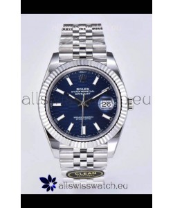 Rolex Datejust Cal.3235 Movement 1:1 Mirror Replica 904L Steel 41MM - Blue Fluted Motif Dial