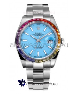 Rolex Datejust 41MM Swiss Replica Watch - 904L Steel in Blue Tiffany Dial 