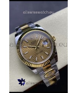 Rolex Datejust M126333 41MM ETA3235 72 Hours Power Fluted Dial Oyster 1:1 Mirror Replica Yellow Gold 904L Steel