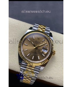 Rolex Datejust M126333 41MM ETA3235 72 Hours Power Gold Dial Jubilee 1:1 Mirror Replica Yellow Gold 904L Steel