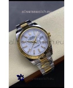 Rolex Datejust M126333 41MM ETA3235 72 Hours Power White Dial Oyster 1:1 Mirror Replica Yellow Gold 904L Steel