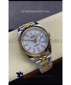 Rolex Datejust M126333 41MM ETA3235 72 Hours Power White Dial Jubilee 1:1 Mirror Replica Yellow Gold 904L Steel