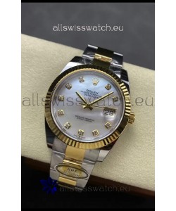 Rolex Datejust M126333 41MM ETA3235 72 Hours Power Pearl Dial Oyster 1:1 Mirror Replica Yellow Gold 904L Steel