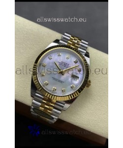 Rolex Datejust M126333 41MM ETA3235 72 Hours Power Pearl Dial Jubilee 1:1 Mirror Replica Yellow Gold 904L Steel