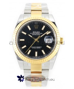 Rolex Datejust M126333 41MM ETA3235 72 Hours Power Black Dial Oyster 1:1 Mirror Replica Yellow Gold 904L Steel